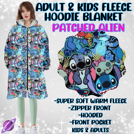 PATCHED ALIEN - HOODIE BLANKET RUN-PREORDER CLOSING 9/27