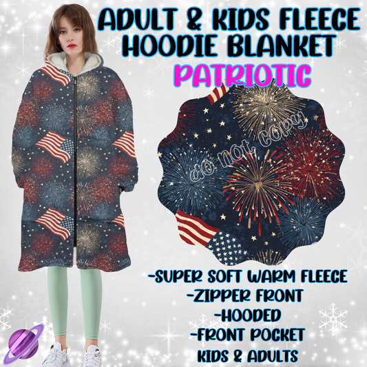 PATRIOTIC - HOODIE BLANKET RUN-PREORDER CLOSING 9/27