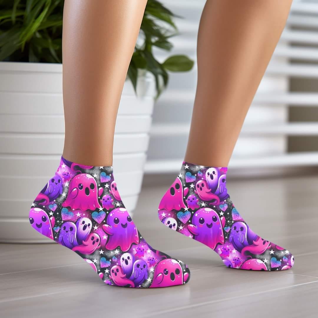 Purple Ghost - Custom Socks for Everyday Comfort