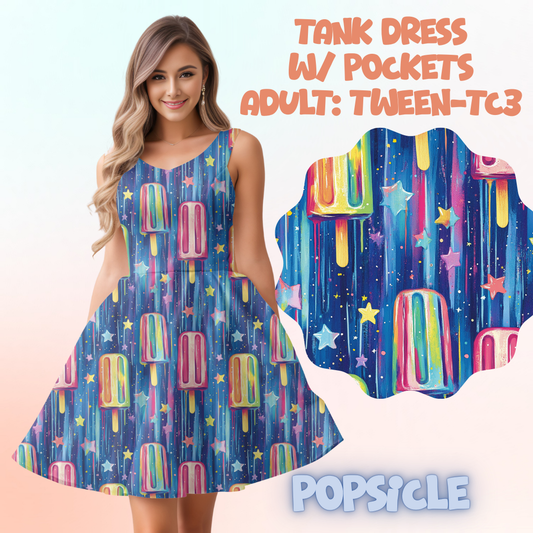 POPSICLE - ADULT TANK DRESS PREORDER CLOSES 5/15