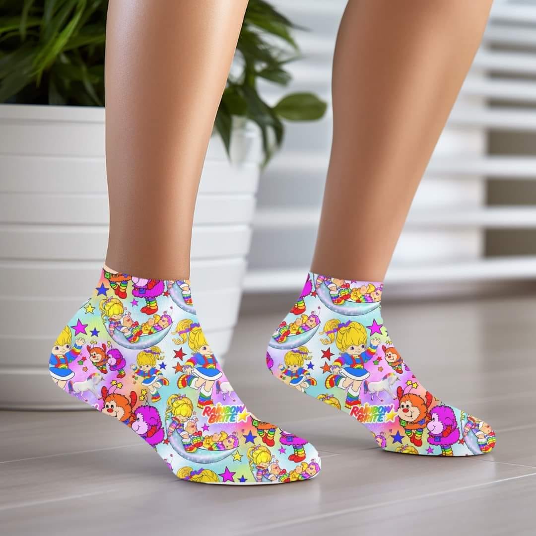 Rainbow Girl - Custom Socks for Everyday Comfort