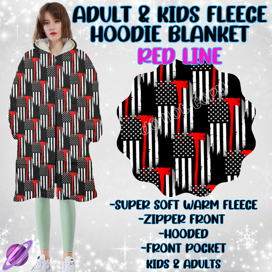 RED LINE - HOODIE BLANKET RUN-PREORDER CLOSING 9/27