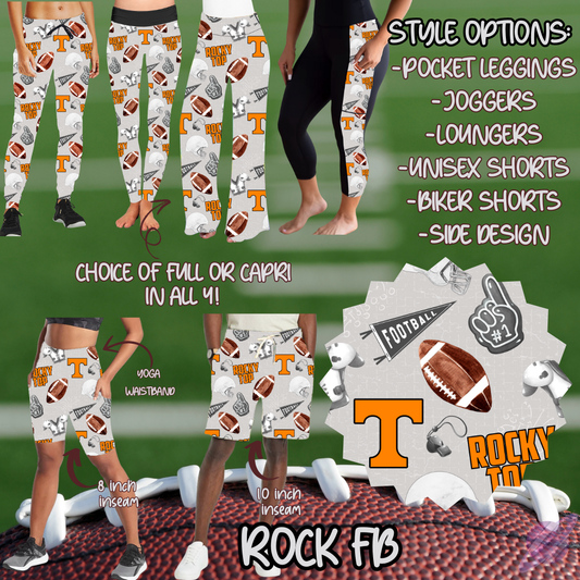 GAME DAY-ROCK FB-6 STYLE BOTTOMS-PREORDER CLOSING 9/8