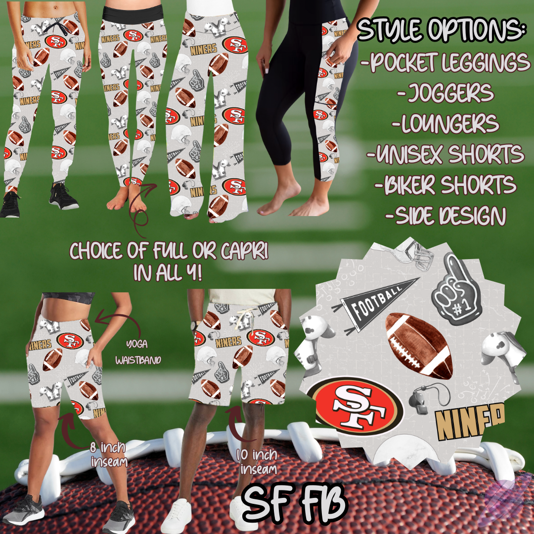 GAME DAY-SF FB-6 STYLE BOTTOMS-PREORDER CLOSING 9/8