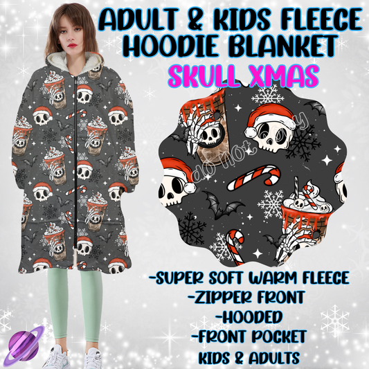 SKULL XMAS - HOODIE BLANKET RUN-PREORDER CLOSING 9/27