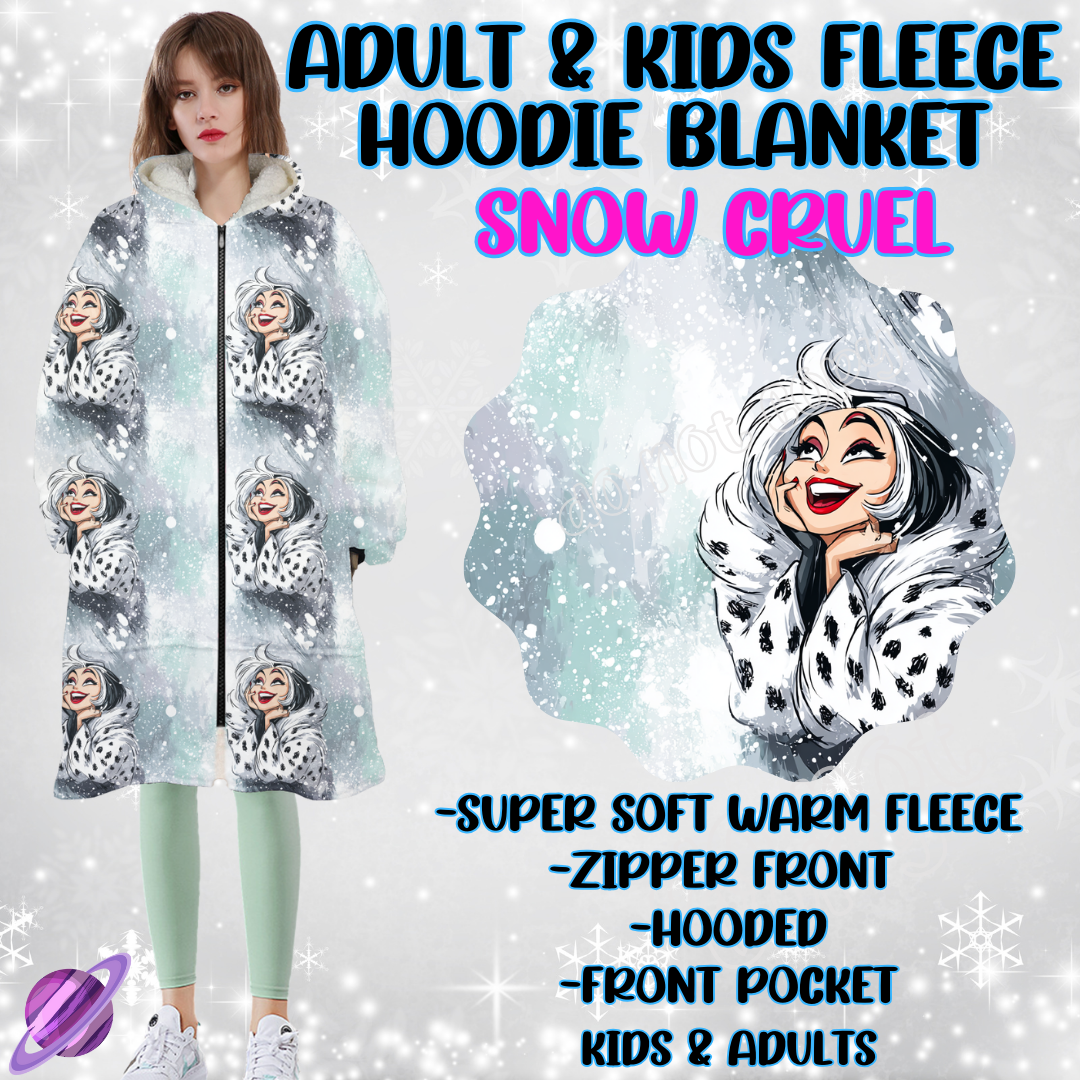 SNOW CRUEL - HOODIE BLANKET RUN-PREORDER CLOSING 9/27