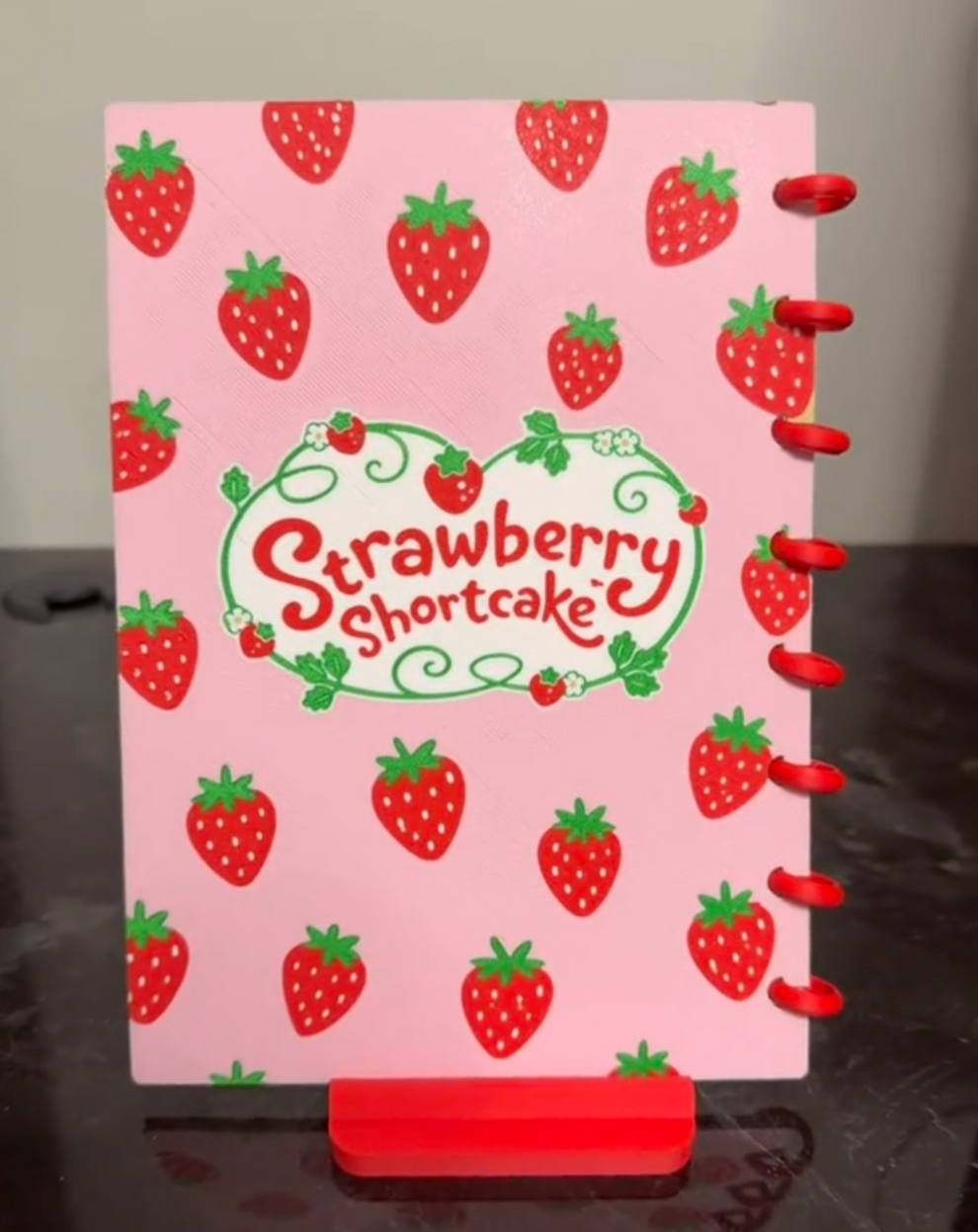 STRAWBERRY SC- 3D PRINTED REFILLABLE NOTEBOOK