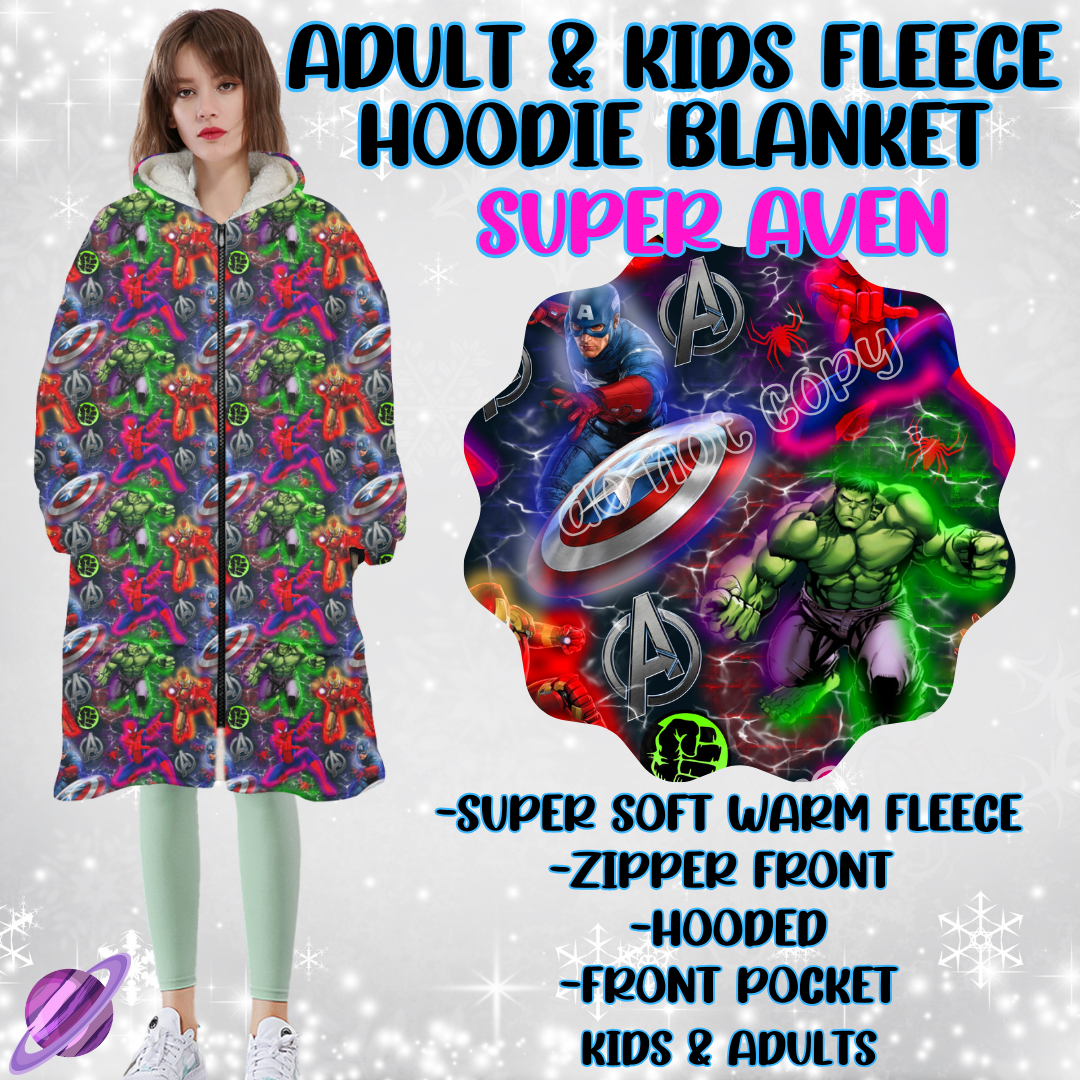 SUPER AVEN - HOODIE BLANKET RUN-PREORDER CLOSING 9/27