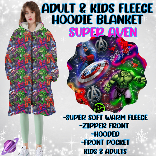 SUPER AVEN - HOODIE BLANKET RUN-PREORDER CLOSING 9/27