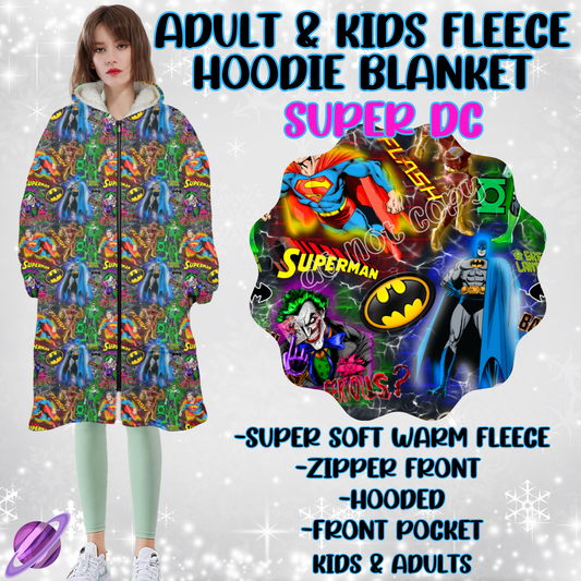 SUPER DC - HOODIE BLANKET RUN-PREORDER CLOSING 9/27