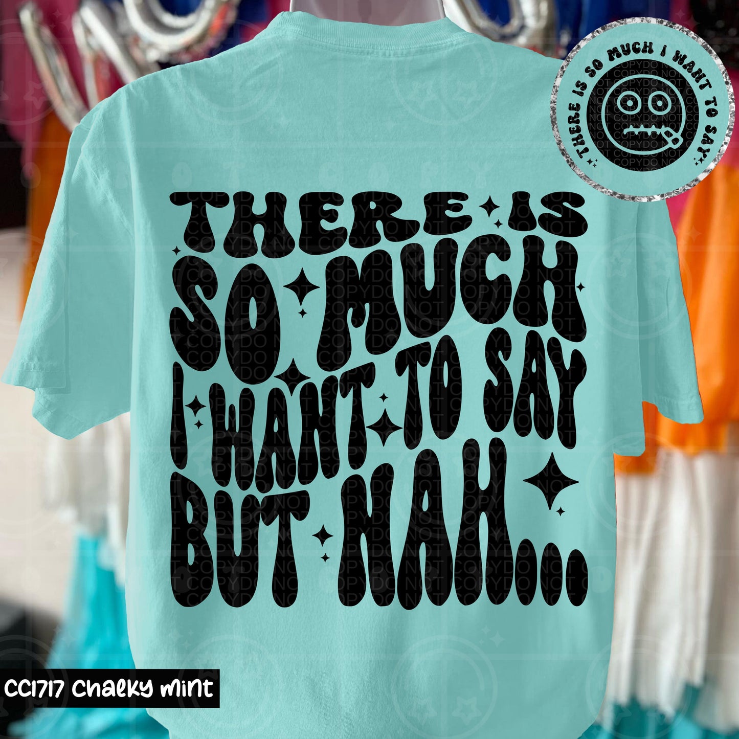 THERE IS SO MUCH I WANT TO SAY DOUBLE SIDED TEE