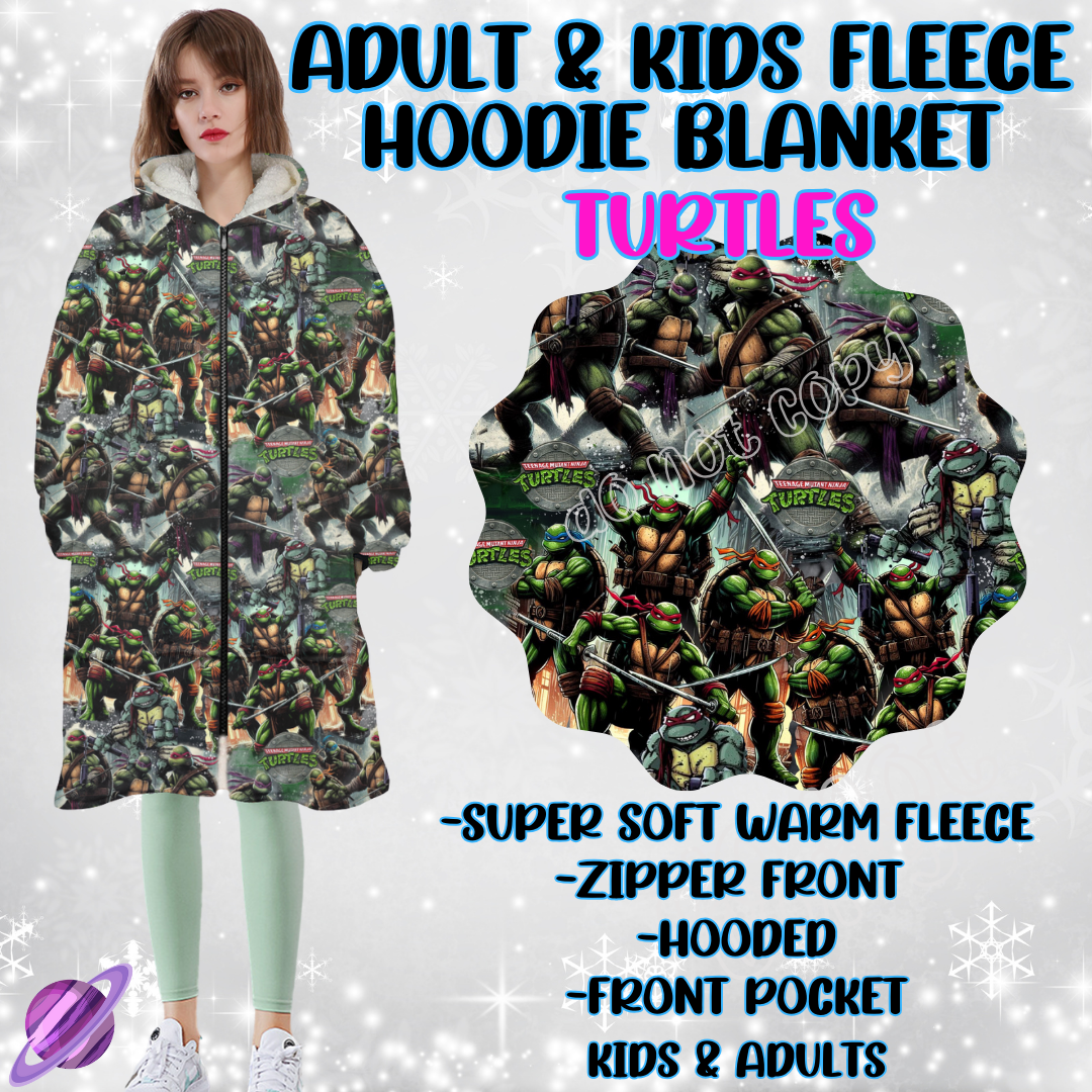 TURTLES - HOODIE BLANKET RUN-PREORDER CLOSING 9/27