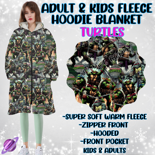 TURTLES - HOODIE BLANKET RUN-PREORDER CLOSING 9/27