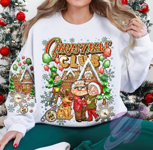 XMAS IN JULY-UPPIDY HOLIDAY-CREWNECK SWEATSHIRT W/ SLEEVE PRINT