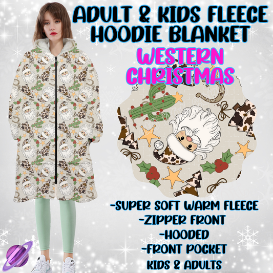 WESTERN CHRISTMAS - HOODIE BLANKET RUN-PREORDER CLOSING 9/27